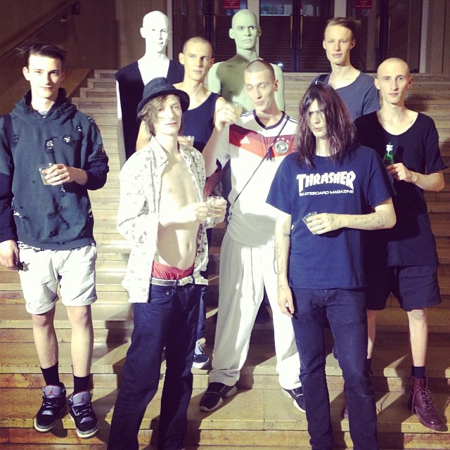 12 Boys for Rick Owens SS15 show today