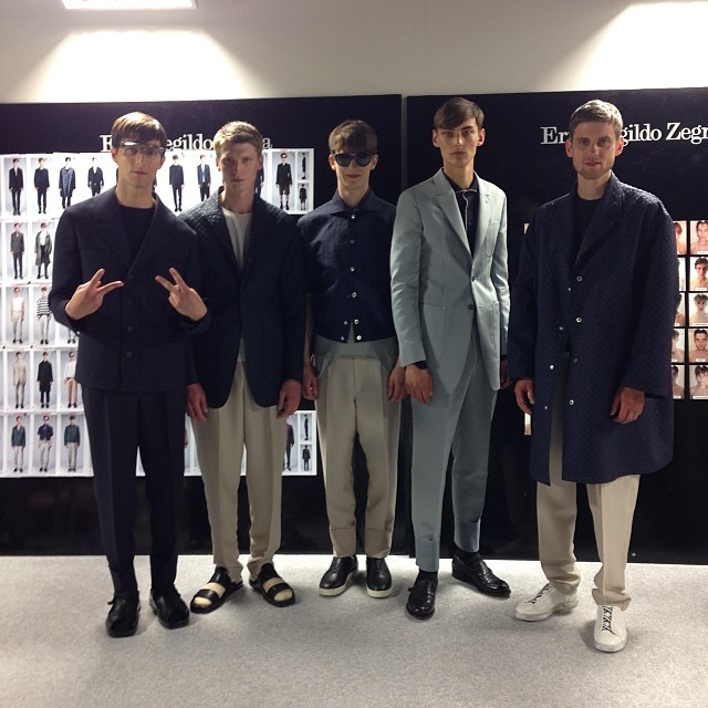 Ermenegildo Zegna SS15 with Stefan K, Tillmann, Dominik H, Max E, Olaf