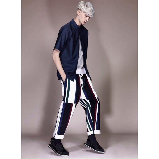 Benjamin J @benjjarviss for the SS15 Men’s Lookbook photographed by @sharifhamza Styling @robbiespencer #RobbieSpencer, Creative Direction #DennisFreedman, Hair @hollismithhead #HolliSmith, Grooming