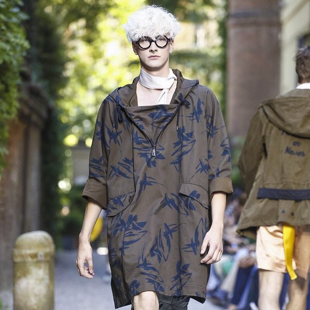 Benjamin J @benjjarviss for Andrea Pompilio SS16. Thank you @bartyssimo.@andrea_pompilio