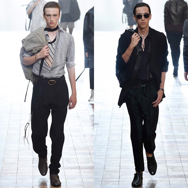 Benno @bennobulang and James W @jameswreford for Lanvin SS16. Thank you @henry_mackintosh_thomas @lanvinofficial @benjaminbruno_