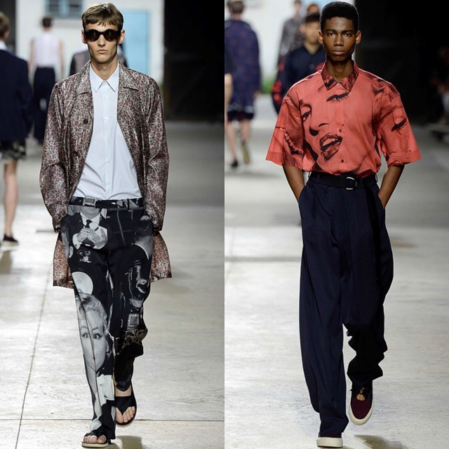 Max E @ma_esk and Keiron @kingcaynes_the2nd for Dries van Noten SS16. @driesvannoten