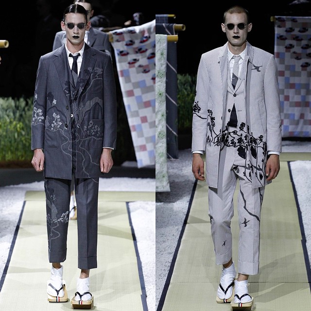 Nick @nickofford (opened) and Johannes S @jszzn for Thom Browne SS16. Thank you @thombrowneny