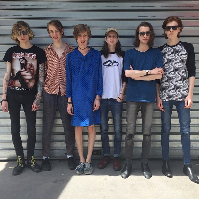 Our Saint Laurent exclusive boys hungover after celebrating the show Milos, Aled @aledaledaled Robbie W @robbiewoodland Callum H @grooovycal Benedikt K @benediktburnside Frankie @frankiefleming