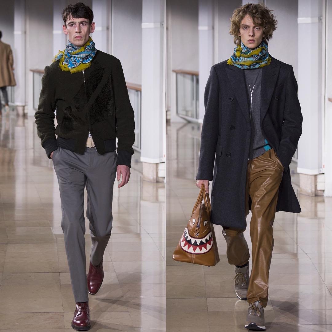 Let's continue with our Paris recap! Nick @nickofford and Leon D @leondame for Hermès AW16. Thank you @beatbolliger!@hermes