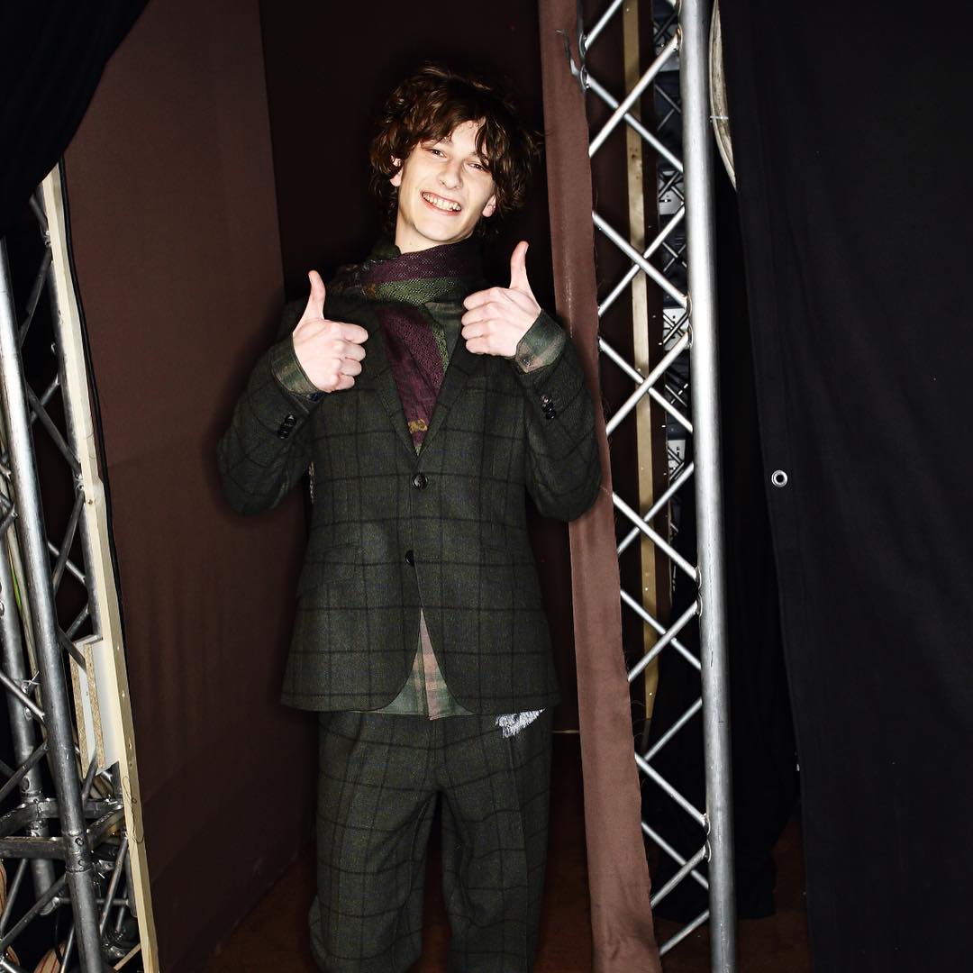 A backsage shot of lovely Dominik H @dom_hahn after the Etro AW16 show. Photography by @sonnyphotos!@etro_official