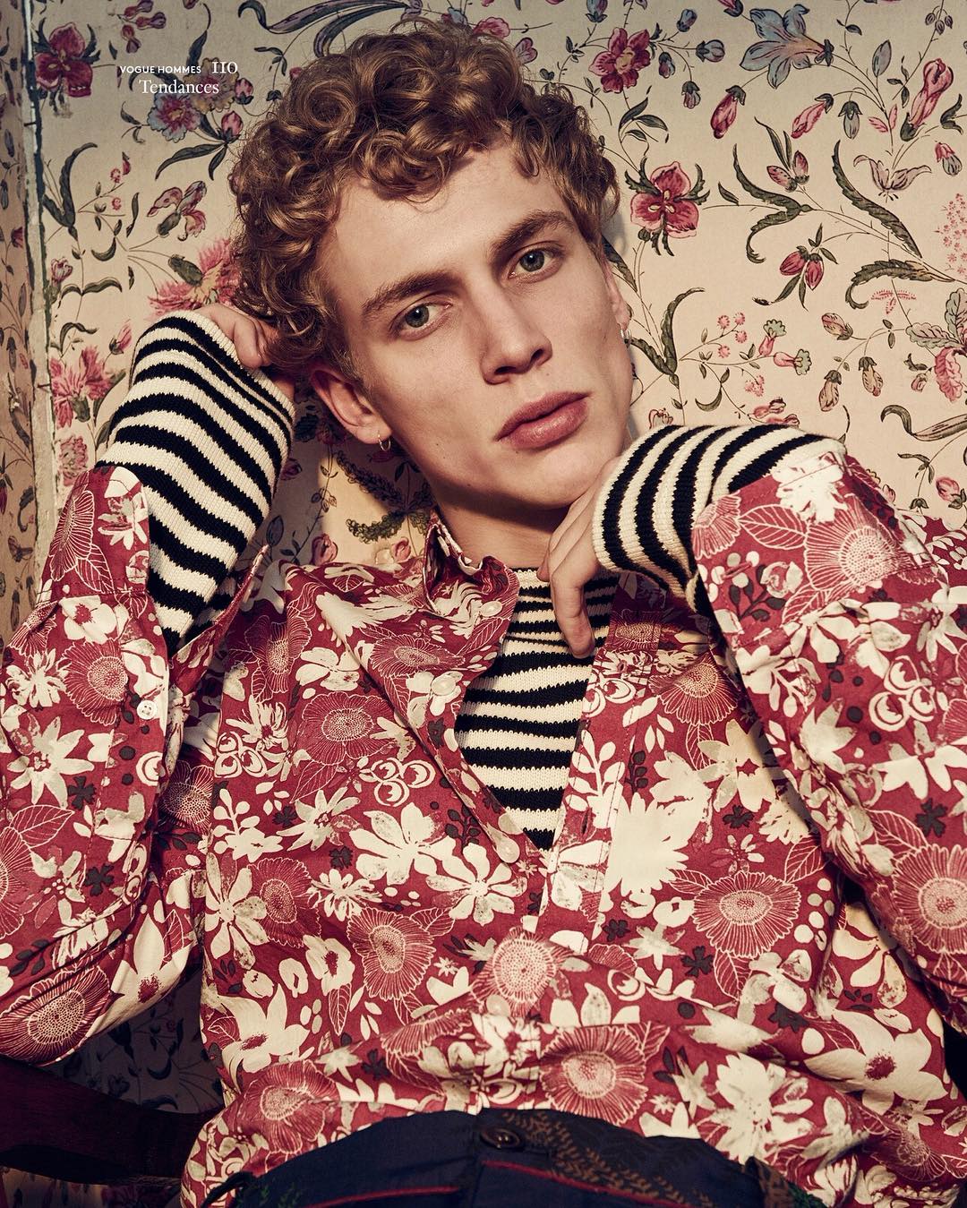 Another beautiful shot of Robbi G @robs_n for Vogue Hommes. Photography by Sharif Hamza and Styling by Darcy Backlar.@voguehommes @sharifhamza @darcybacklar @cadenceimage @cadenceny @managementartists