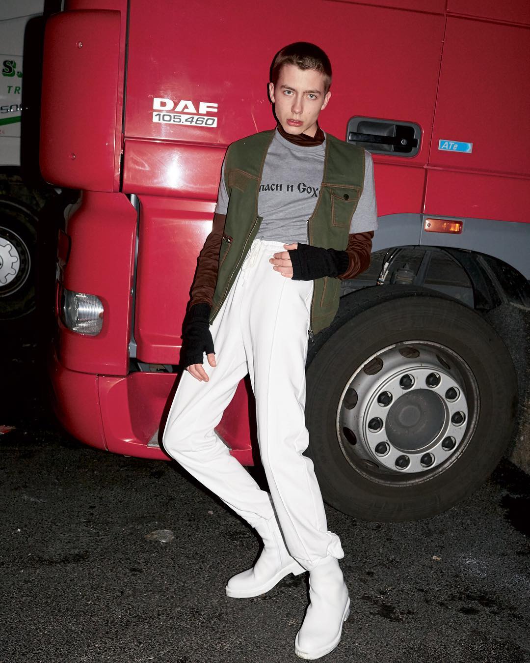 Paul H @paulhameline for Man About Town. Photography by Jürgen Teller and styling by Lotta Volkova.