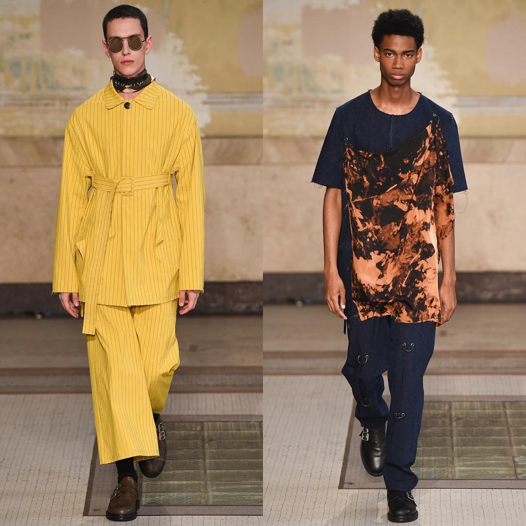 Georges L @georges_the_lab_ and Keiron @kingcaynes_the2nd for Damir Doma SS17.@damirdomaofficial