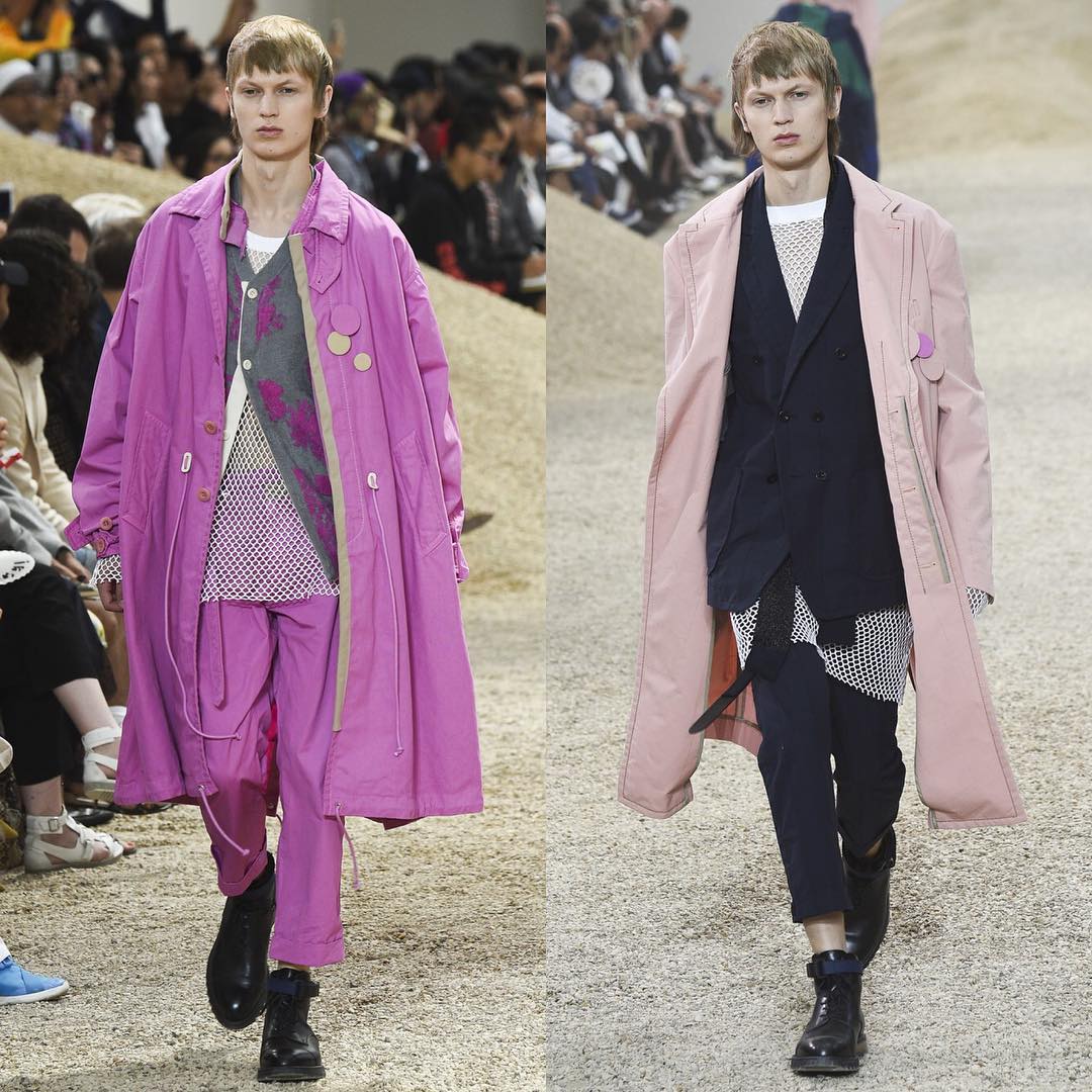 Jonas G @jonasgloeer for Sacai SS17. Thank you @ahcasting and @sivancurrie!@sacaiofficial