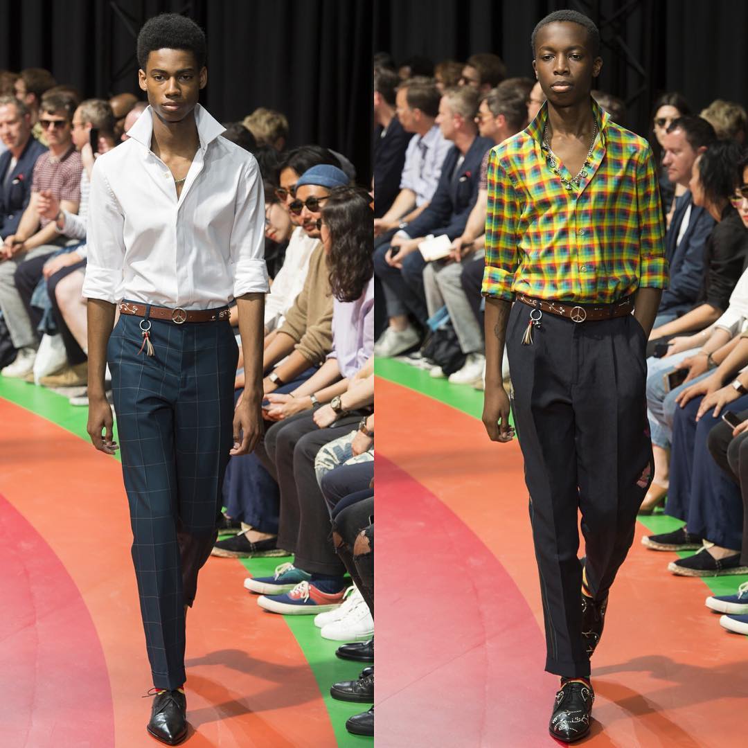 Keiron @kingcaynes_the2nd and Timi @timi_are for Paul Smith SS17. Thank you @paul_smith @omattias and @sarahmalkacasting!@paulsmithdesign