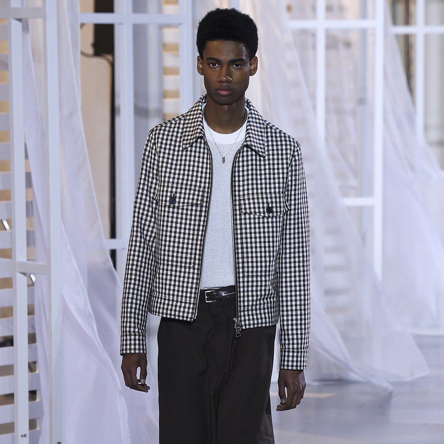Keiron @kingcaynes_the2nd for AMI SS17. Thank you @darcybacklar and @castingoffice!@amiparis