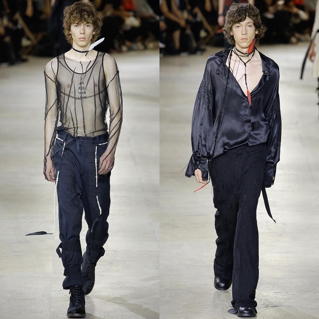 Wim @yungwimli and James W @jameswreford for Ann Demeulemeester SS17. Thank you @sebastien__meunier @robbiespencer @svea_g and @amcasting!@anndemeulemeester_official