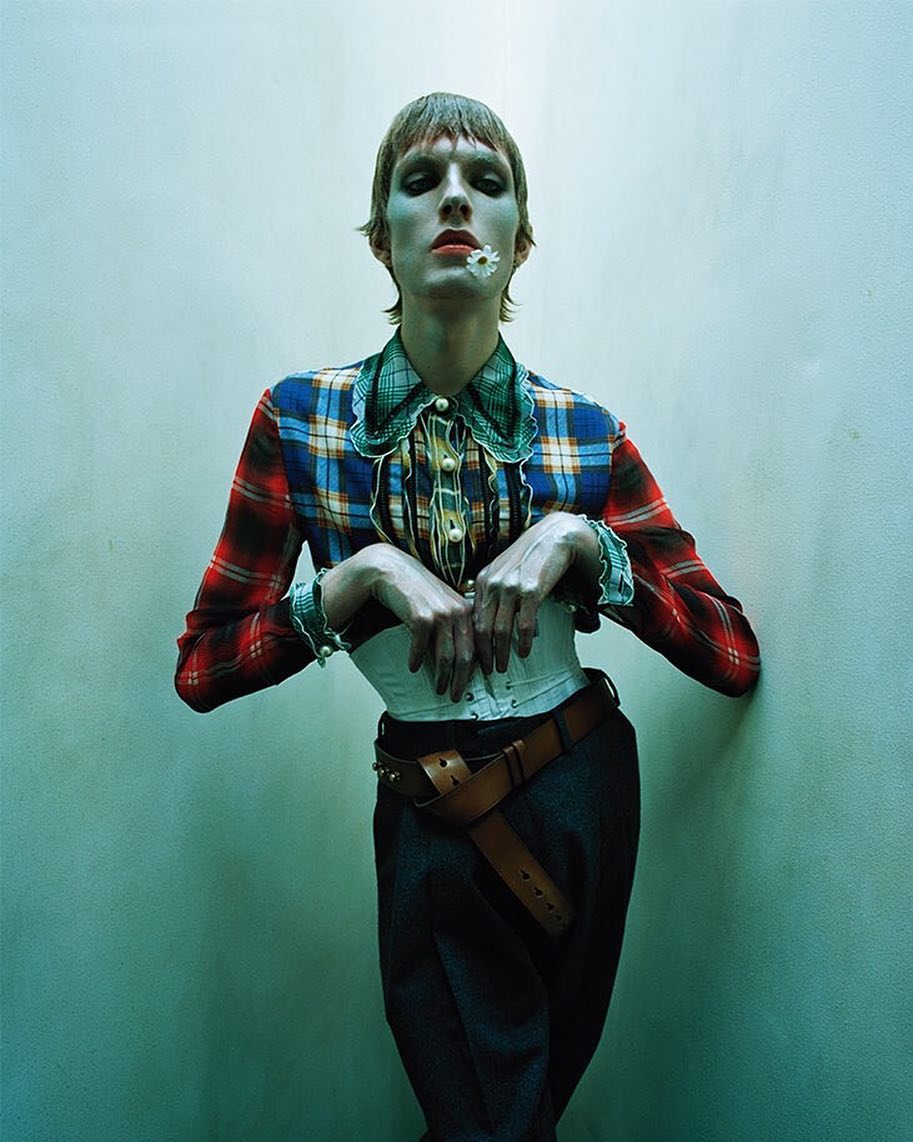 James Crewe @jamescrewe for Vogue Italia. Photography by Tim Walker and styling by Jacob K. Hair by Shon Ju and make-up by Miranda Joyce.