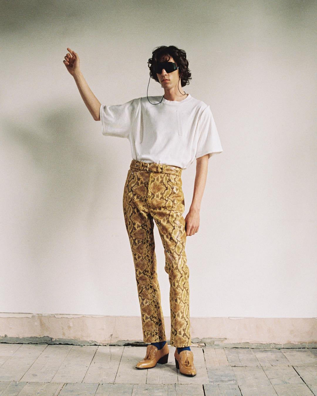 James W (@jameswreford) for Martine Rose's SS17 Lookbook. Photography by Alexandra Gordienko and styling by Tamara Rothstein.