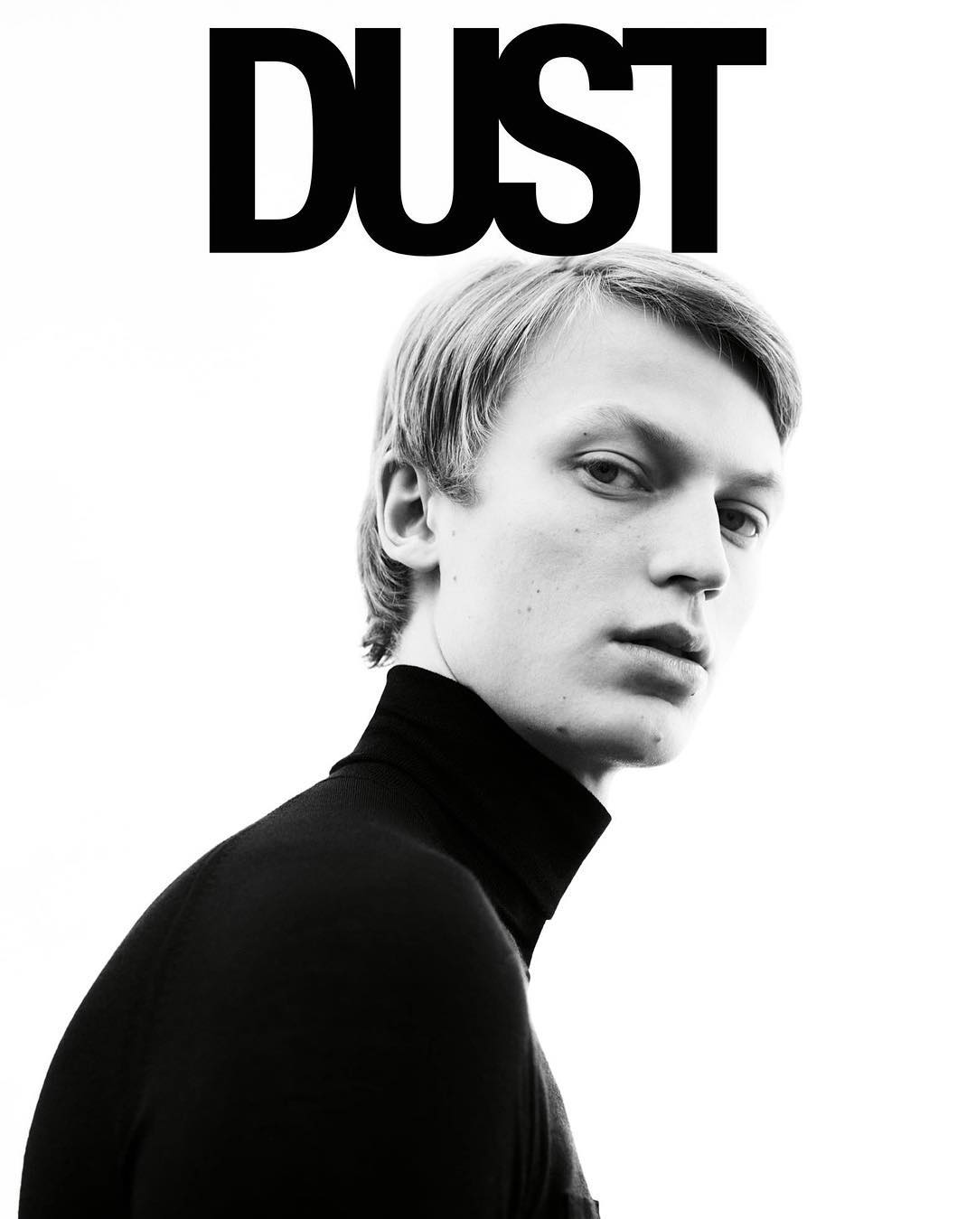 Once again Mr. Jonas Gloeer (@jonasgloeer) stars on the cover of Dust Magazine. Photography by Willy Vanderperre and styling by Olivier Rizzo. Hair by Anthony Turner and make-up by Lynsey Alexander.