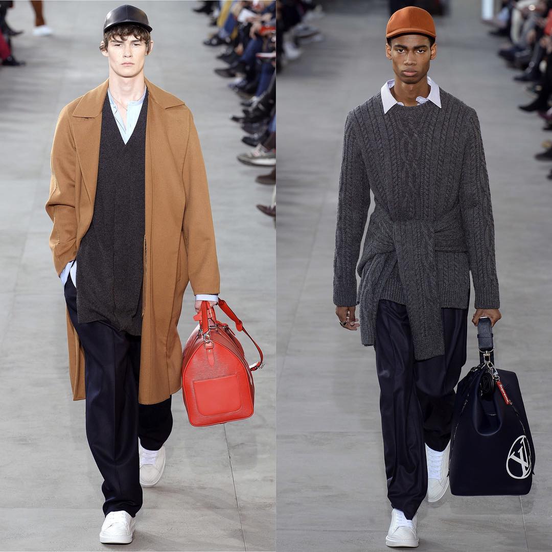 Jacob F (@_jacobfish) (debut) and Keiron (@kcaynes) for Louis Vuitton AW17. Thank you @mrkimjones @alistermackie and @shelleydurkancasting!@louisvuitton