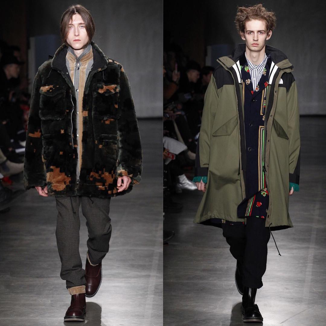 Jake L (@jakeflucas) and Tom A (@tomattonmoore) for Sacai AW17. Thank you @ahcasting and @sivancurrie!
