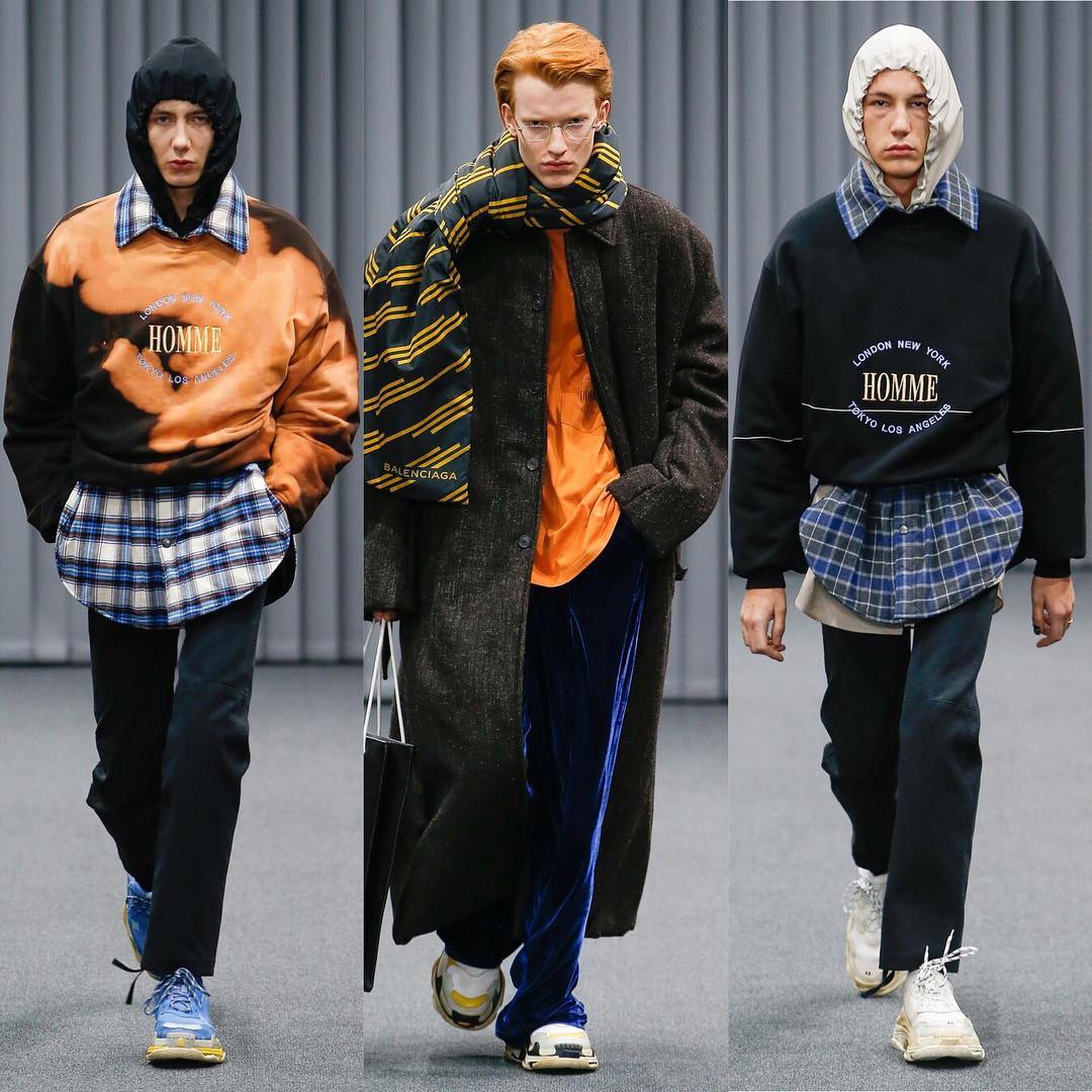 Paul H (@paulhameline), Maximilian and Loik (@bfrndbfrnd) for Balenciaga AW17. Thank you @demnagvasalia and @lottavolkova!@balenciaga