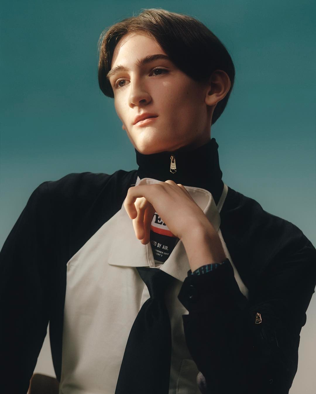 Nathaniel (@scatty_nat_) for M Le magazine du Monde. Photography by Mark Peckmezian and styling by Suzanne Koller. Creative direction by Jean-Baptiste Talbourdet, hair by Gary Gill and make-up by Christine Corbel.