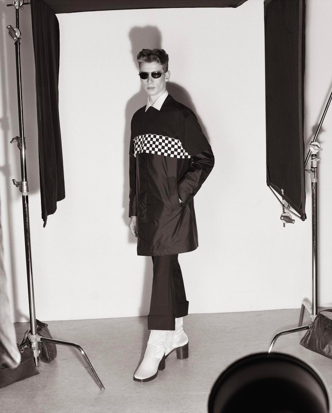 Timothé (@t_lvgn) for M Le magazine du Monde. Photography by Mark Peckmezian and styling by Suzanne Koller. Creative direction by Jean-Baptiste Talbourdet, hair by Gary Gill and make-up by Christine Corbel.