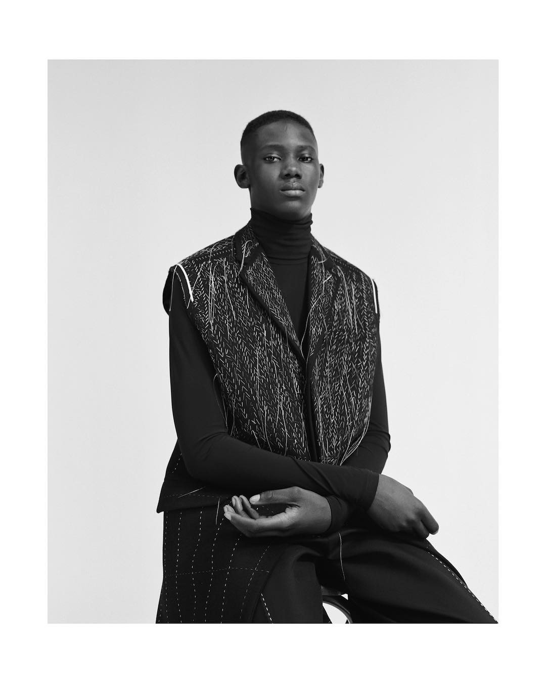 Diacaria (@diacaria75) for Dust Magazine. Photography by Stef Mitchell and styling by Mauricio Nardi. Hair by Satoko Watanabe and make-up by Joseph Pujalte. Thank you @ben_grimes_casting!