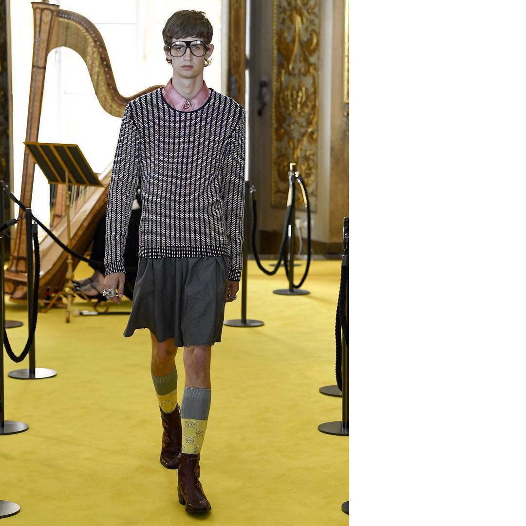 Tom A (@tomattonmoore) for Gucci Cruise 2018. Thank you @lallo25 and @barbaranicolicasting!