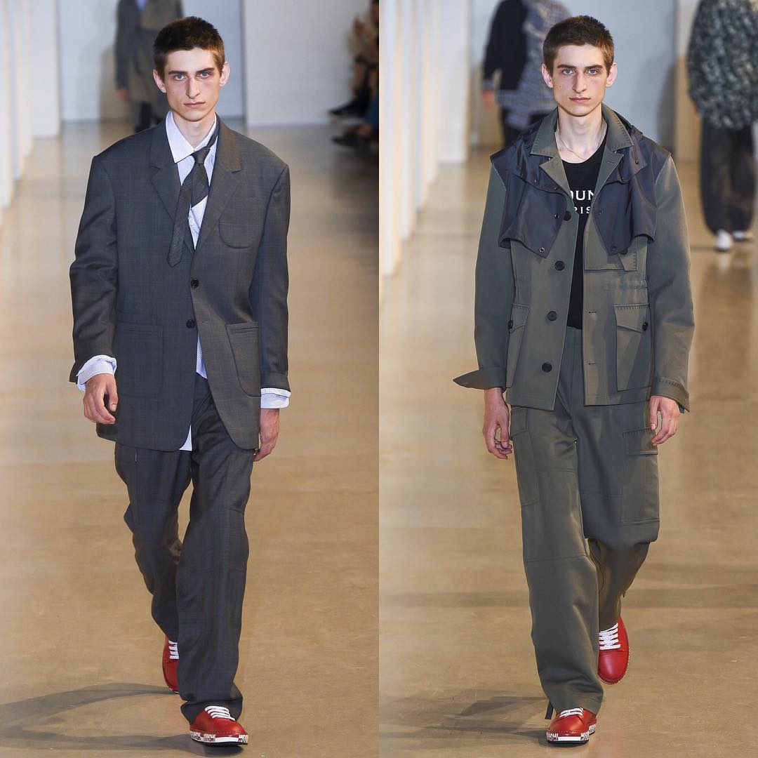 Adrian (@adrian.hoerr) opens Wooyoungmi SS18. Styling by Andrej Skok. Thank you @ahcasting!