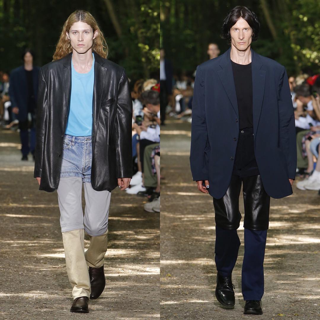 Adrian H (@adrianhurtado) and Antti (@lovecatswilltearusapart) for Balenciaga SS18. Styling by Lotta Volkova, hair by Gary Gill and make-up by Inge Grognard.