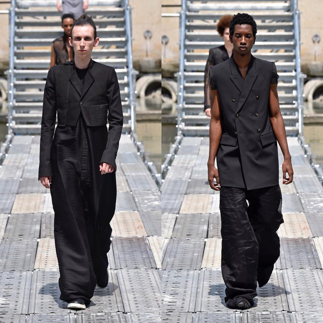 Alex B and Benoit (@clubvacances) for Rick Owens SS18. Styling by Panos Yiapanis. Thank you @amcasting!
