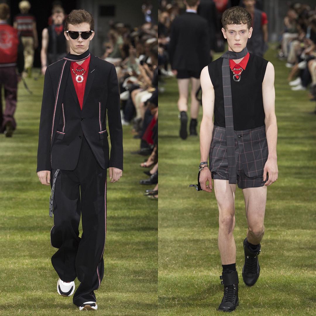 Alex S and Jesse T (@jesse_tyrrell) for Dior Homme SS18. Styling by Mauricio Nardi. Thank you @kris_van_assche and @fred_raph_desquesnes!