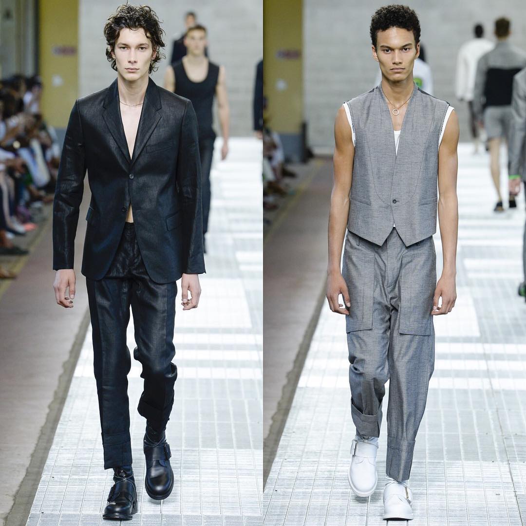 Anton J (@antonjaeger) and Joel L (@jojo_dragneel) for Dirk Bikkembergs SS18. Styling by Tom Van Dorpe. Thank you @arianna_pradarelli!