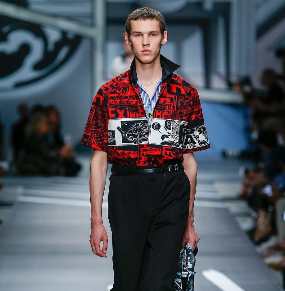 Artur C (@artrchrszcz) for Prada SS18. Styling by Olivier Rizzo. Thank you @ashleybrokaw @hottattack and @alexiacheval!