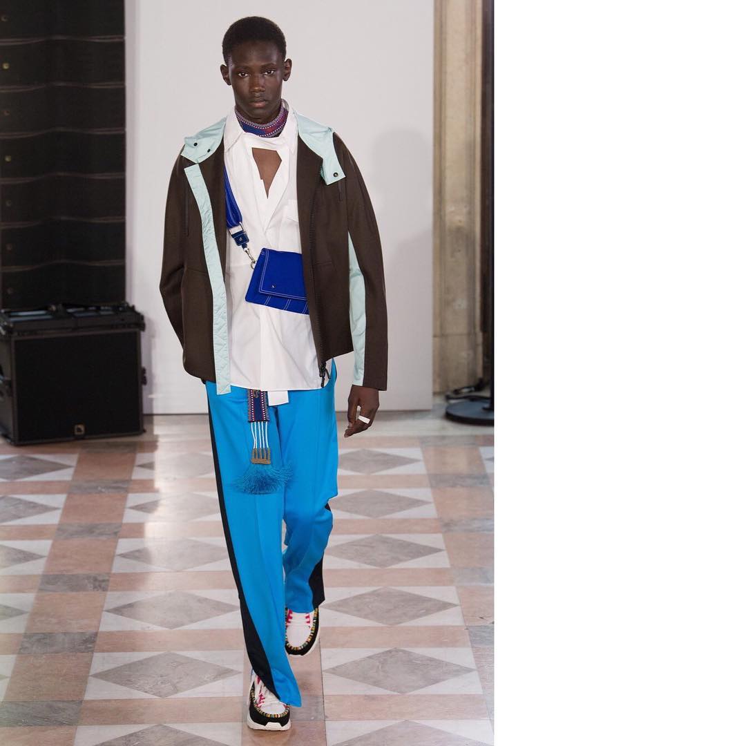Diacaria (@diacaria75) for Valentino SS18. Styling by Joe McKenna. Thank you @emperor.lee and @shawnd3z!