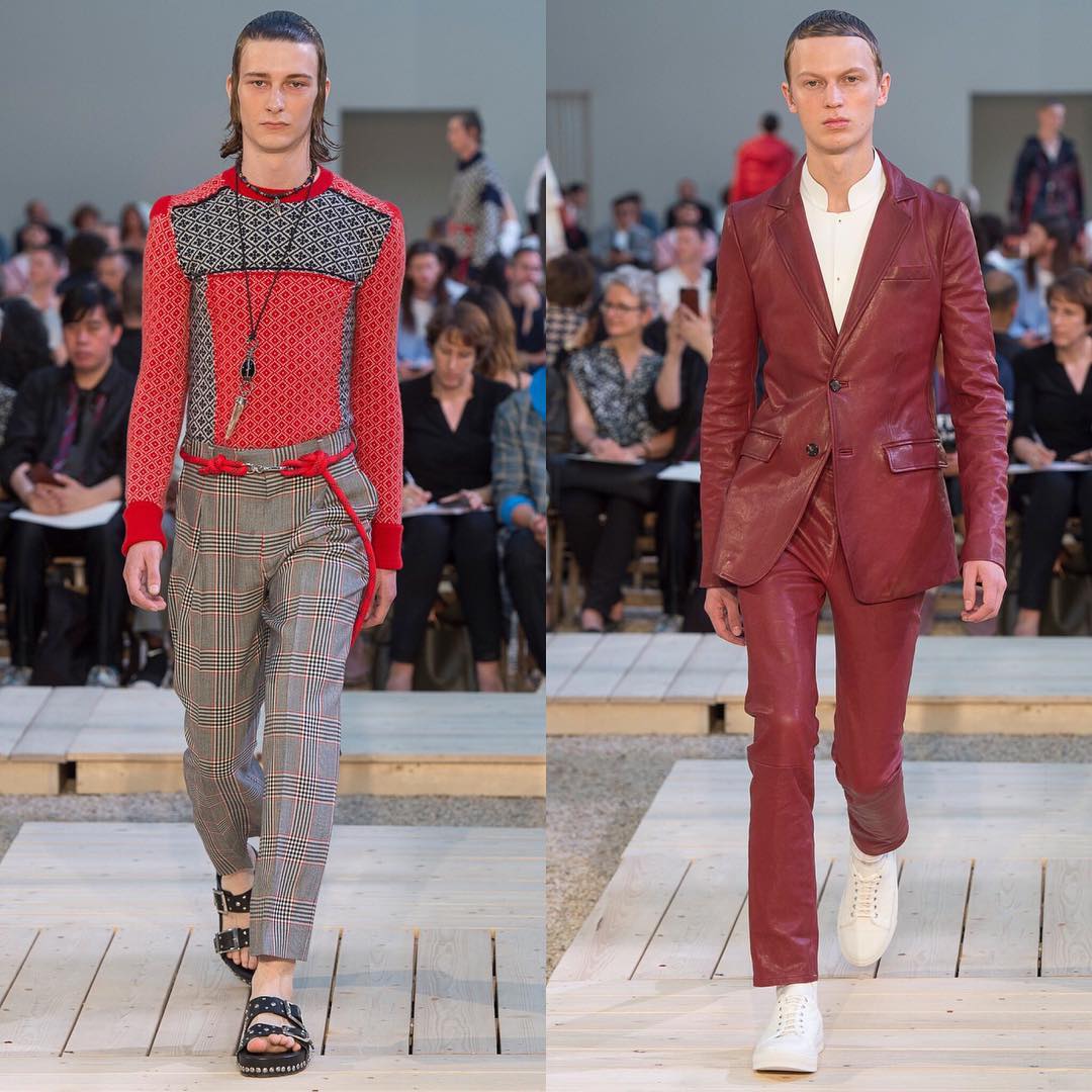 Dominik H (@domhahn) and Jonas G (@jonasgloeer) for Alexander McQueen SS18. Styling by Alister Mackie. Thank you @jesshallettcast and @caitlin_prosser_!