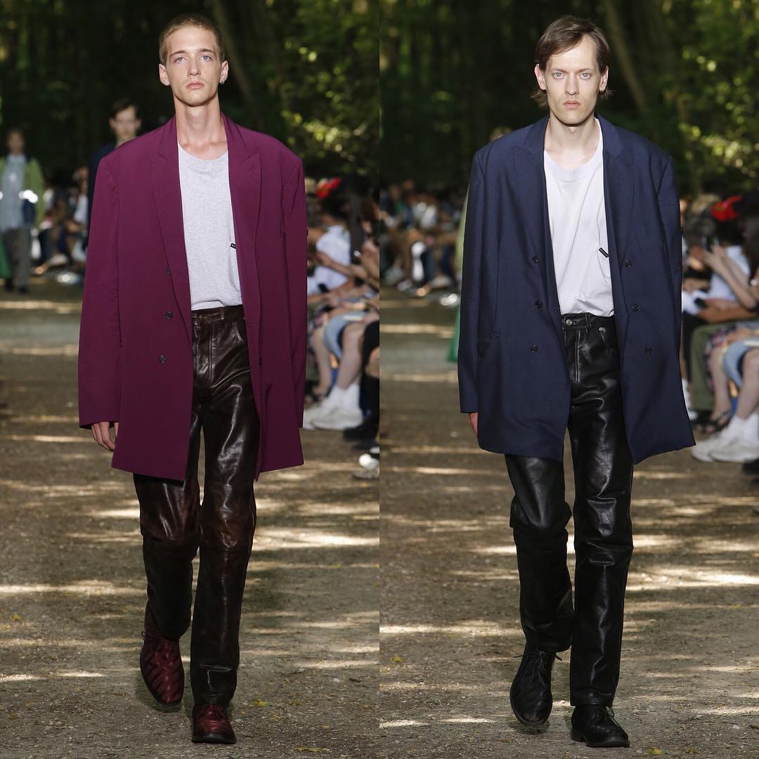 Dylan and Jarno (@jarnoparkkima) for Balenciaga SS18. Styling by Lotta Volkova, hair by Gary Gill and make-up by Inge Grognard.