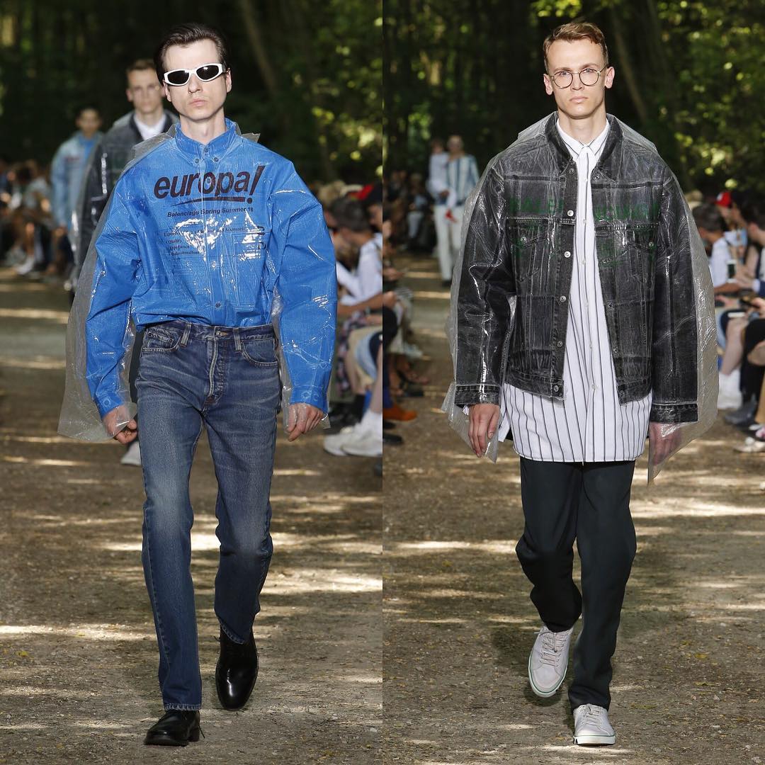 Falko (@falko.nickel) and Roy for Balenciaga SS18. Styling by Lotta Volkova, hair by Gary Gill and make-up by Inge Grognard.
