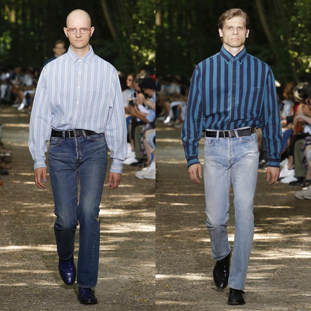 Gian (@dongiani) and Gosha for Balenciaga SS18. Styling by Lotta Volkova, hair by Gary Gill and make-up by Inge Grognard.