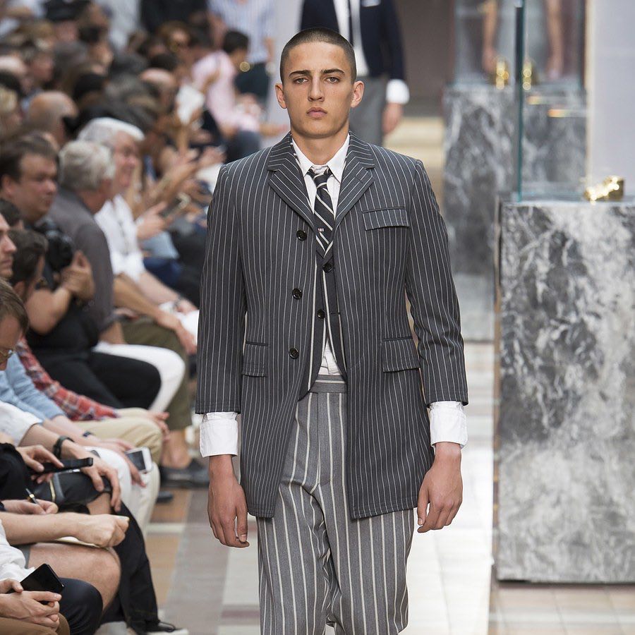 Haris K (@bigduttykhan) for Thom Browne SS18. Thank you @alexandrasandbergcasting!
