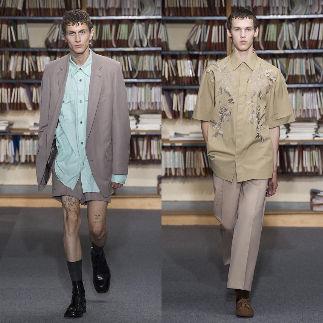 Henry (@henrykitcher) and Artur C (@artrchrszcz) Leon D (@leondame) for Dries Van Noten SS18. Styling by Nancy Rohde. Thank you @janvh!