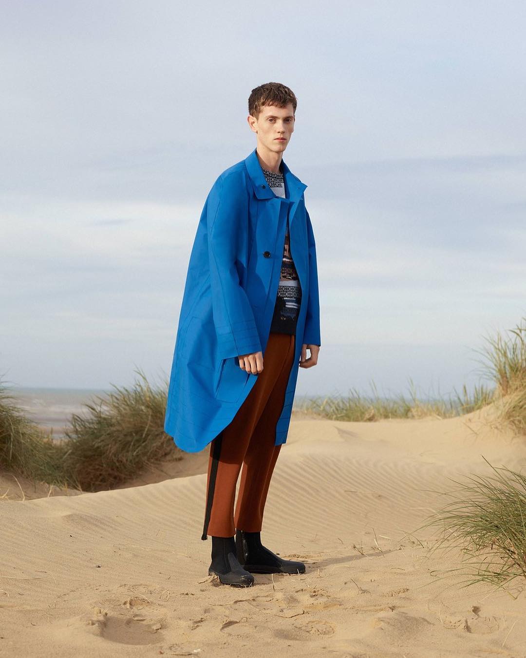 Jesse T (@jesse_tyrrell) for Pringle of Scotland SS18. Photography by Letty Schmiterlow and styling by Emil Rebek. Thank you @massimonicosia!