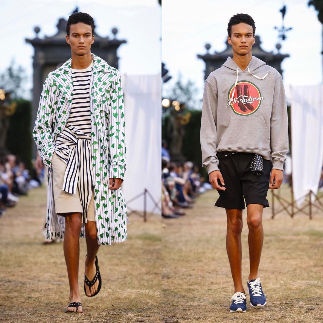 Joel L (@jojo_dragneel) for J.W. Anderson SS18. Styling by Benjamin Bruno. Thank you @jonathan.anderson @ashleybrokaw and @alexiacheval!