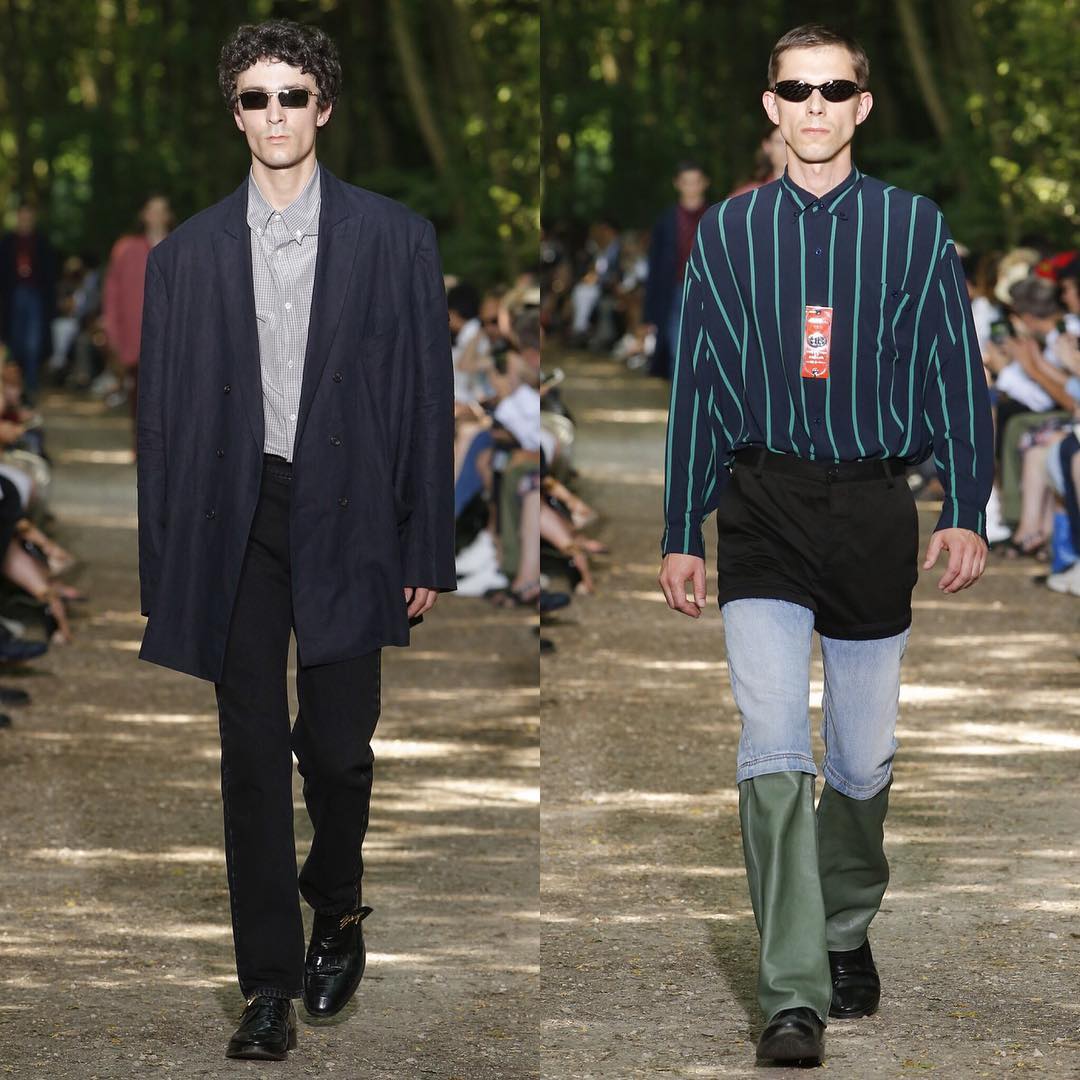 John L and Sebastian for Balenciaga SS18. Styling by Lotta Volkova, hair by Gary Gill and make-up by Inge Grognard.