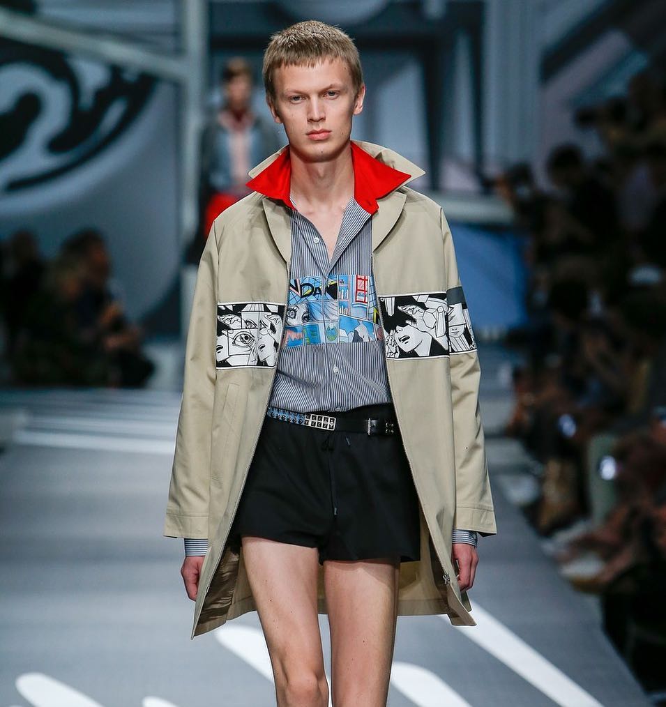 Jonas G (@jonasgloeer) for Prada SS18. Styling by Olivier Rizzo. Thank you @ashleybrokaw @hottattack and @alexiacheval!