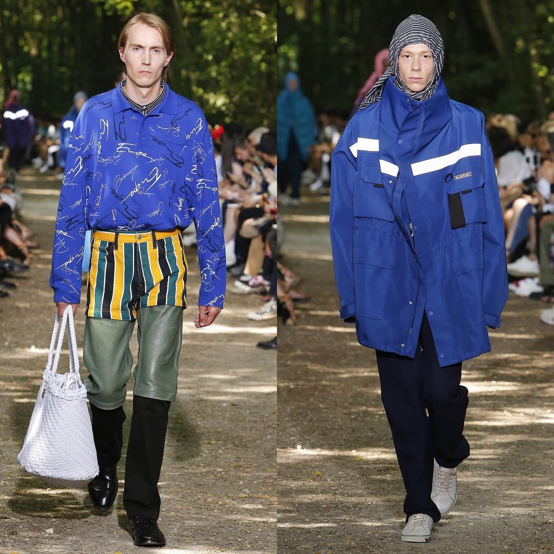 Joni and Jonny D (@dzemq) for Balenciaga SS18. Styling by Lotta Volkova, hair by Gary Gill and make-up by Inge Grognard.