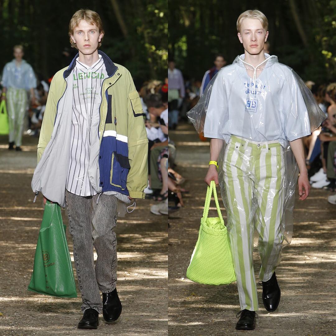 Leevi (@lerpsu2014) and Heikki (@bucket_hat_boy) for Balenciaga SS18. Styling by Lotta Volkova, hair by Gary Gill and make-up by Inge Grognard.