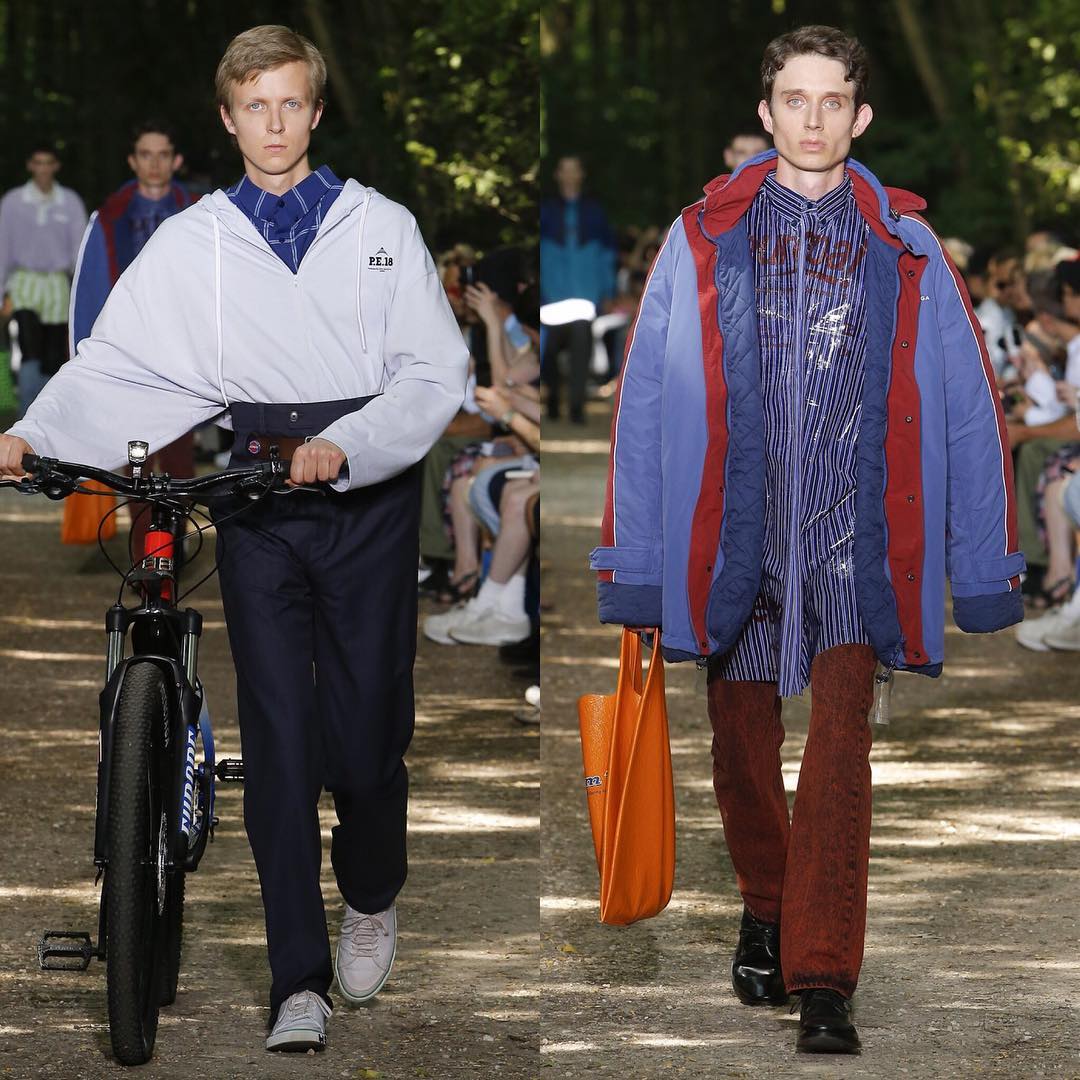 Linus K (@linuskarp) and Matteo S for Balenciaga SS18. Styling by Lotta Volkova, hair by Gary Gill and make-up by Inge Grognard.