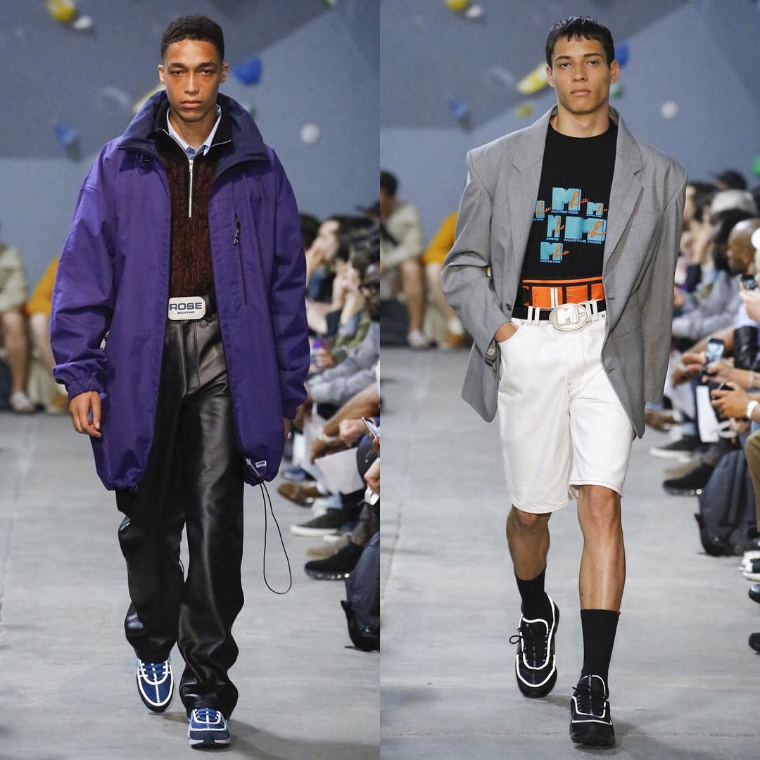 Luke (@lukeybearrr) and Angel (@angeljross) for Martine Rose SS18. Thank you @martine_rose and @tamararothstein1!