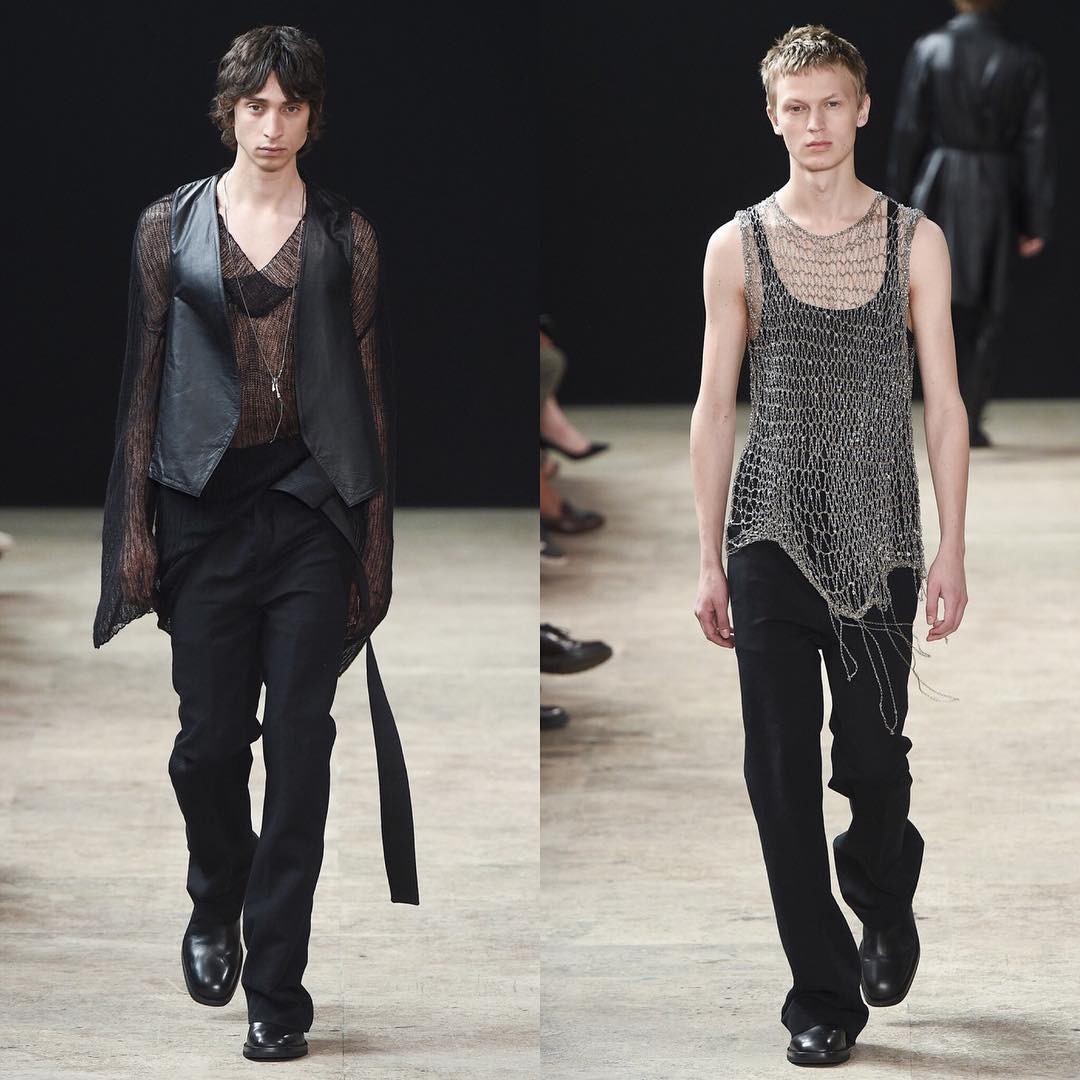 Raad (@raadstergram) and Jonas G (@jonasgloeer) for Ann Demeulemeester SS18. Styling by Robbie Spencer. Thank you @sebastien__meunier and @svea_g!