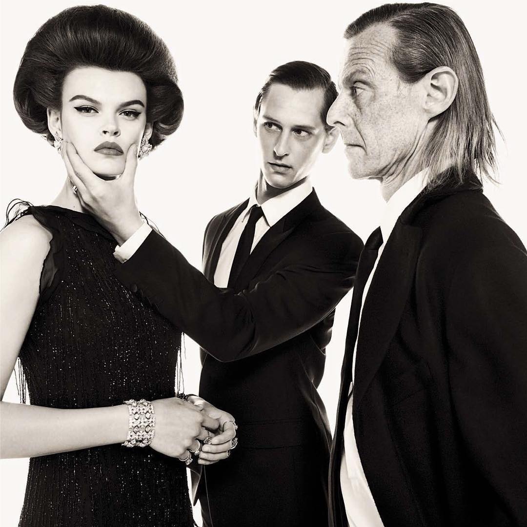 Bernd (@berndsassmannshausen) for Vogue Italia's July 2017 issue. Photography by Steven Meisel and styling by Benjamin Bruno. Hair by Guido Palau and make-up by Pat McGrath.